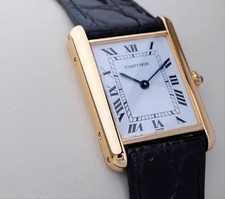 Cartier Watch Tank Louis Cartier 18K Yellow Gold Roman index LM 23mm Quartz 4