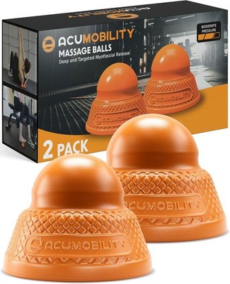 Acumobility Massage Ball Roller 2 Pack - Trigger Point - Massage Balls Massag