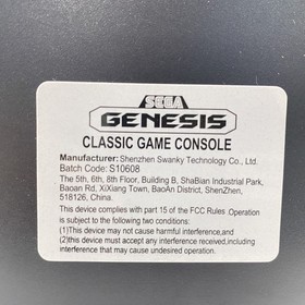 Set of 2 AtGames Sega Genesis Classic Mini w/ Accessories- Black