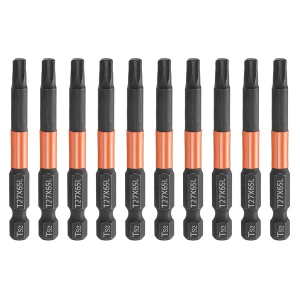 FüR T27 Torx Bits 10 StüCk 2,6 Zoll 1/4 Zoll Sechskant Magnet Schraubendreher-image