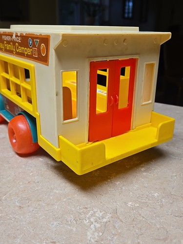 Vintage Fisher-Price Little People 72' Camper Complete Gently Played C-Details - Picture 8 of 14