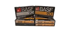 ⭐ 6x BASF Audiokassetten Konvolut – 2x chromdioxid SM 90 + 4x LH SM 90 Tape MC ⭐
