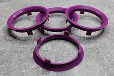 4x SET Zentrierringe Distanzringe 70,1 mm x 65,1 mm violett für Alufelgen