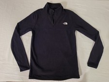 The North Face Women's Pullover 1/4 Zip Fleece Jacket Black, Size XS