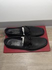 Salvatore Ferragamo Grandioso Gancini - Men’s Size 9 1/2 Loafers - Nero Pebble — photo 5