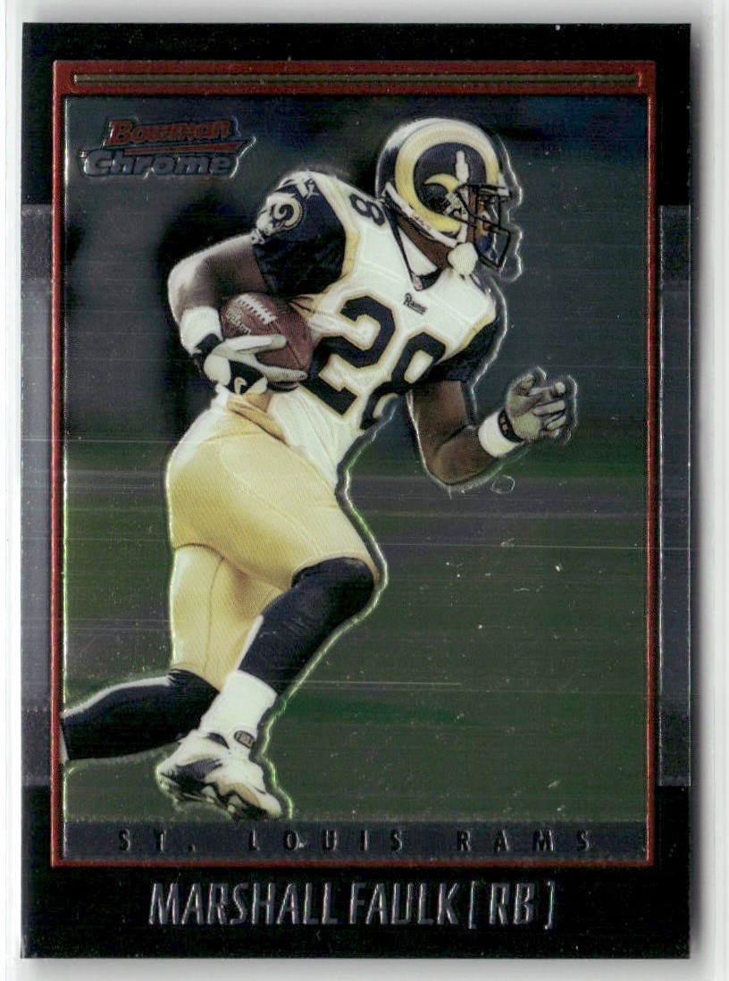 2001 Bowman Chrome #14 Marshall Faulk St. Louis Rams
