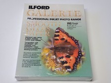 NEW Ilford Galerie Smooth Gloss Paper 8.5x11 100 Sheets Prof. Ink Jet 250GSM