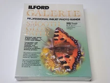 NEW Ilford Galerie Smooth Gloss Paper 8.5x11 100 Sheets Prof. Ink Jet 250GSM
