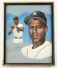 Framed Lou Whitaker 11 X 17 Print (Beckett)