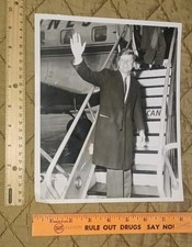 1958 US Senator John F. Kennedy Rare TYPE 1 STAFF Photo JFK on his way to Wash