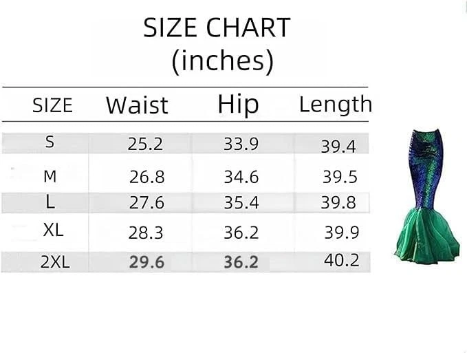 Mujer Cola de Sirena Disfraz Princesa Lentejuelas Maxi Falda Juegos con disfraces Halloween Par... Foto 3 de 4