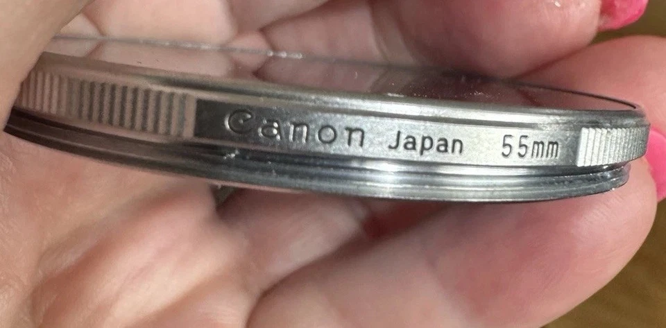 Canon Japan 55mm Orig Conversion B 3X Lens Filter Blue Genuine OEM Chrome Edge - Image 2 of 4