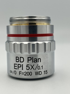 Meiji Plan EPI 5x/0.10  /0 f=200 ELWD Objective Lens Metallurgical Microscope
