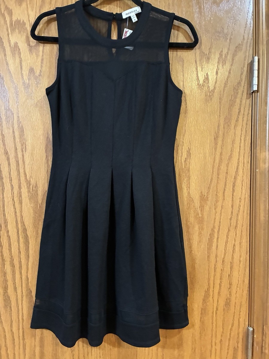 Monteau Dress, NWT, Size S, Black Sleeveless, Rayon Blend, Pleated, | eBay Monteau Dress, NWT, Size S, Black Sleeveless, Rayon Blend, Pleated, | eBay