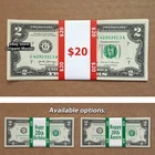 Lot 10 Uncirculated $2 REAL Two Dollar Bill 2017 Consecutive Money 20th Birthday