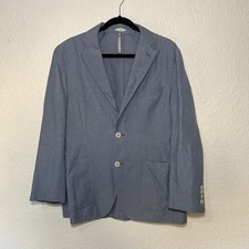 Paul Taylor Men s Slate Blue Two-Button Blazer Sport Coat Size 42R 52EU