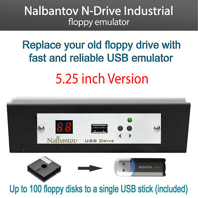 Nalbantov USB Emulator N-Drive Industrial Replacement for 5.25'' Floppy Drive