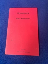 SIGNED RINA FERRARELLI poetry booklet DREAMSEARCH italian-american WOMEN
