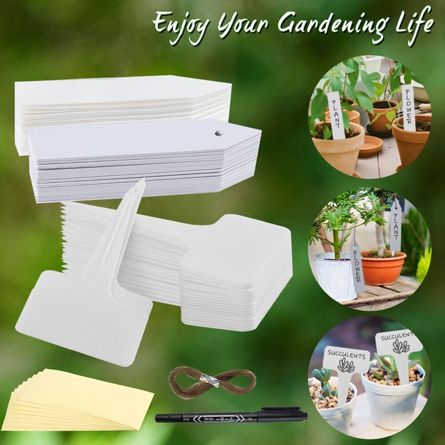 150Pcs Plant Labels Tags Waterproof Plastic Nursery Garden Labels