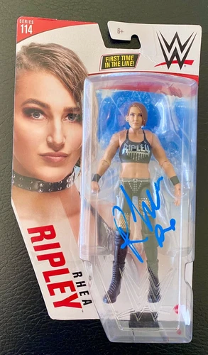 Rhea Ripley WWE Series 114 Signed Action Figure PSA COA RARE B