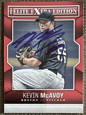 2014 Panini Elite Extra Edition - #40 Kevin McAvoy Auto Autograph Boston MLB