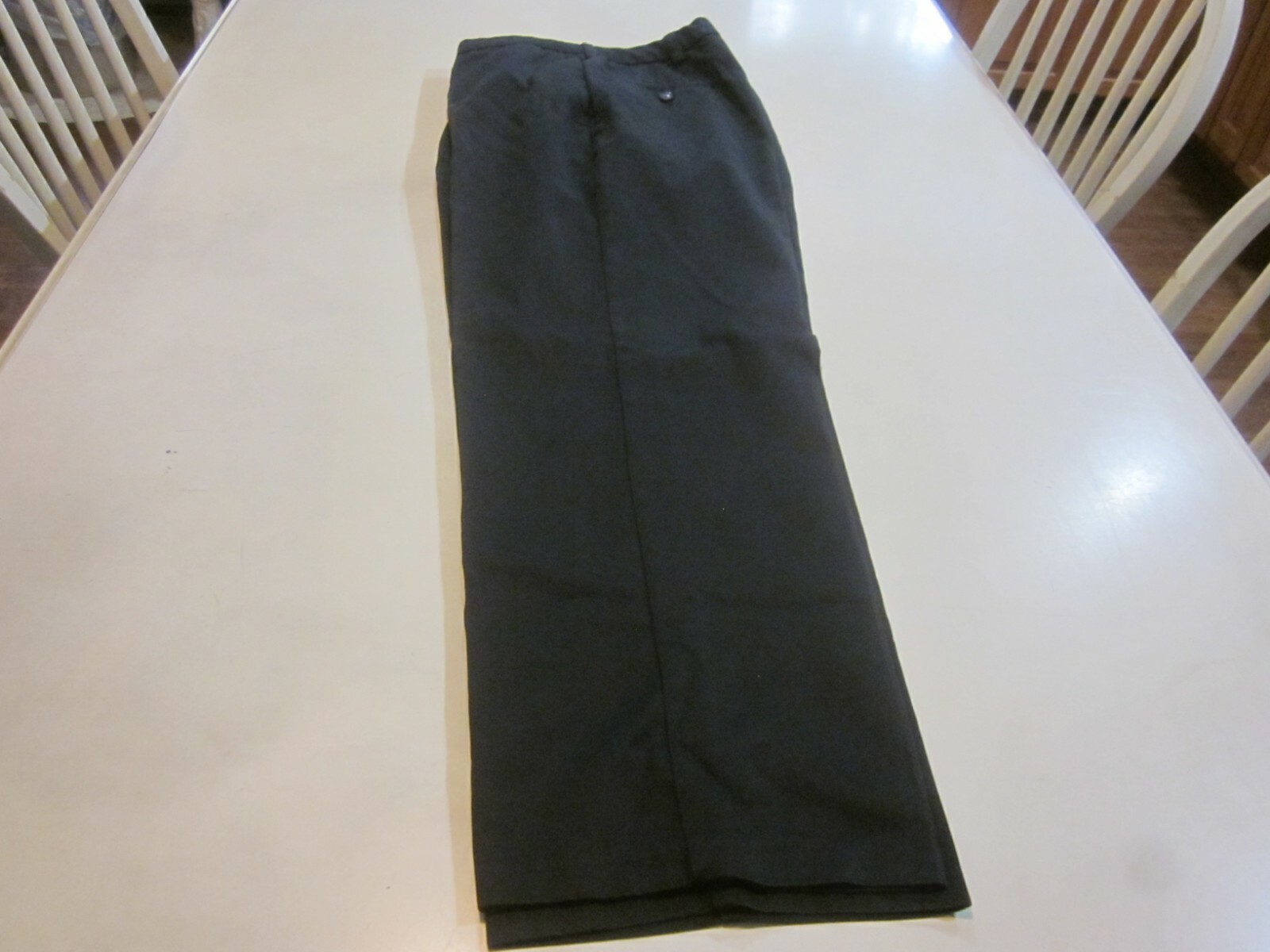 S Black 40 29 Cotton Casual Pants Snap Button Zipper Closure