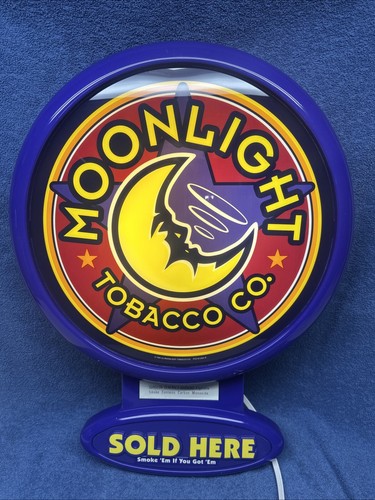 NEU MOONLIGHT TABAK HIER VERKAUFT LEUCHTSCHILD R J REYNOLDS 25” X 18” ZIGARETTE