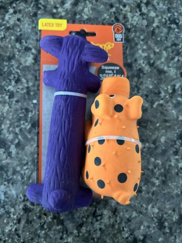 Multipet Pig And Dog Latex Mini Squeak Dog Toy With Squeaker - Picture 2 of 3