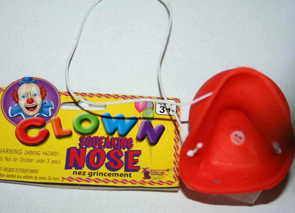  Скрипящий клоун нос смешной красный костюм аксессуар цирковой парад реквизит гудок кляп - Изображение 3 из 4