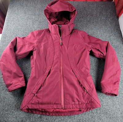 Merrell Jacket Women Small Pink Opti Shell Hood Pocket Zip Up Hooded Coat