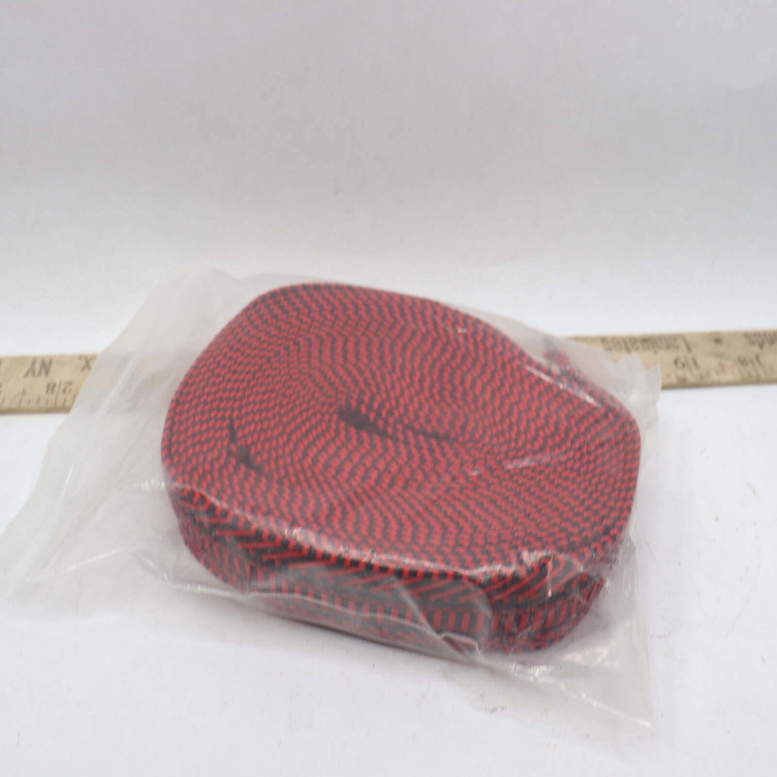 Pecmer 1.5 Inch Red & Black Bohemian Nylon Ribbon Webbing 6 Yards