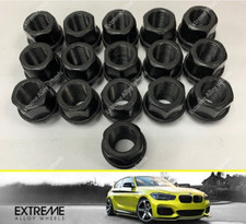 16x Alufelgenmuttern für Ford Tourneo Transit Courier Van schwarz offen M12x1,5