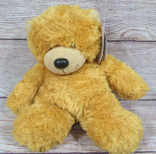 Aurora World Plush Bonnie Teddy Bear Stuffed Animal Toy Tan 9" 12774