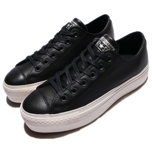 Converse Chuck Taylor All Star Platform Black Ivory Leather Women Shoes 559016C Converse Chuck Taylor All Star Platform Black Ivory Leather Women Shoes 559016C
