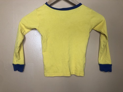 Carter's Boys Size 5 Pajamas 2pc Set Yellow white Long Sleeve Long Pants - Picture 11 of 12