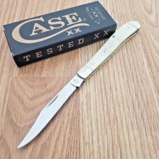Case XX Slimline Trapper Folding Knife 3.25´ Surgical Steel Blade Bone Handle