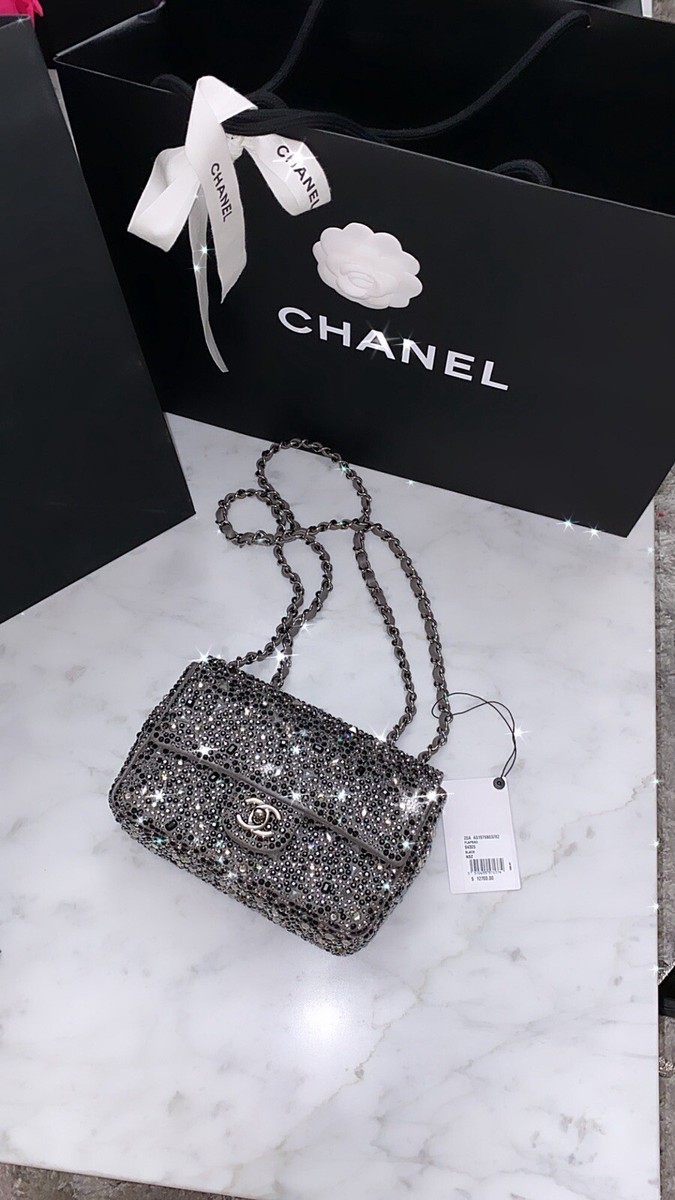 LIMITED EDITION CHANEL SWAROVSKI CRYSTAL BAG / CHANEL RHINESTONE