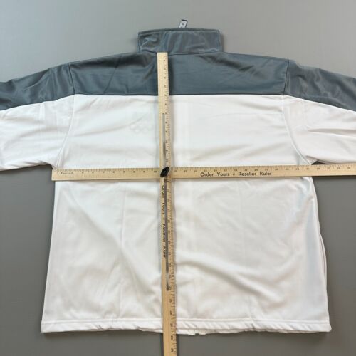 Team USA Olympic Committee Track Jacket Mens XL White Gray Full Zip Long Sleeve - Picture 11 of 14