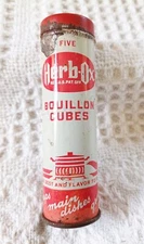 Vintage Spice Tin, Herb Ox Boullion, Pure Food Company, Old Kitchen Tin