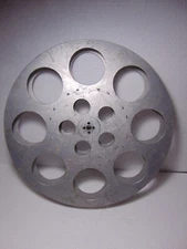 Empty 35mm Film Reel Aluminum Metal  17" Movie Take Up 42cm vintage spool 35 mm