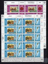 JERSEY 1983 EUROPA SET OF 2 SHEETS OF 20 STAMPS MNH
