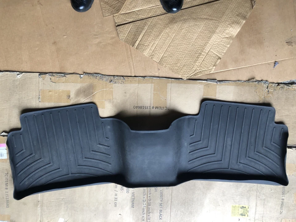 二手 WeatherTech FloorLiner 垫子 林肯 MKX/鹦鹉螺 2016 - 2021 第 2 行 黑色 — 第 2/2 张图片