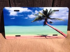 Afternoon Bright Sunshine Ocean Beach Sand Novelty License Plate Car Auto Truck