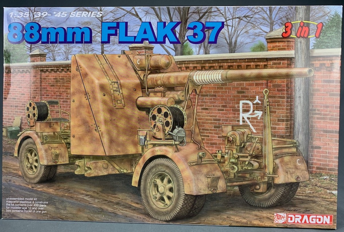 1/35 Dragon Models 6287 88mm FLAK 37 3in1 Military Model Kit