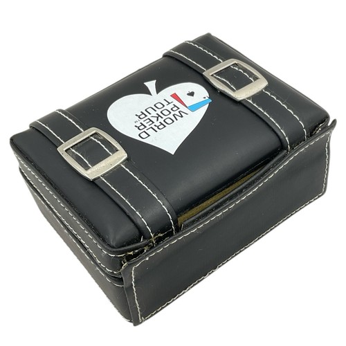 World Poker Tour Logo Watches Set of His Hers in Logo Case Texas Holdem Gambling - Picture 8 of 11
