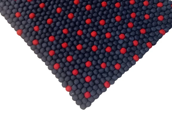 Fieltro de lana de 2 pies x 3 pies, alfombra de pelota, fieltro de habitación, alfombra de pelota, fieltro de habitación, fieltro de alfombra Foto 2 de 3