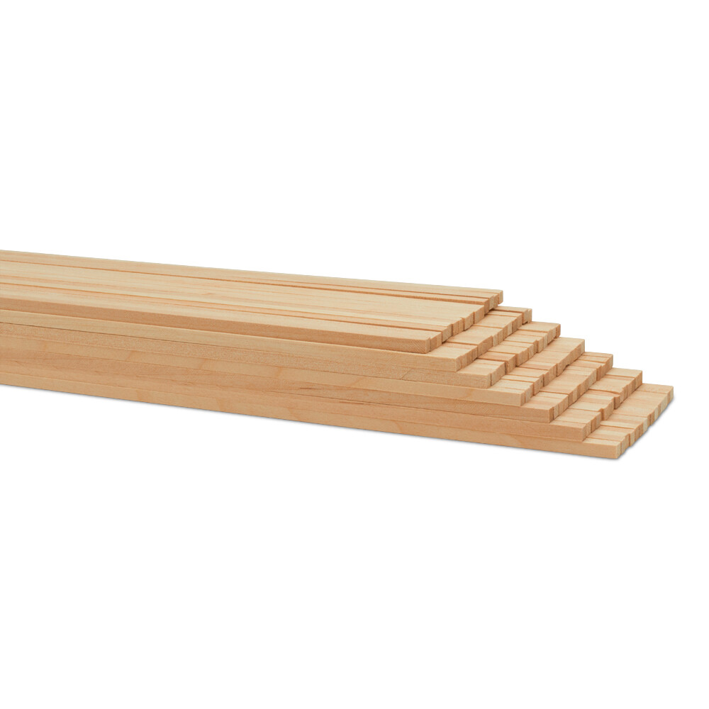 Wood Square Dowel Rods 3/16  x 12