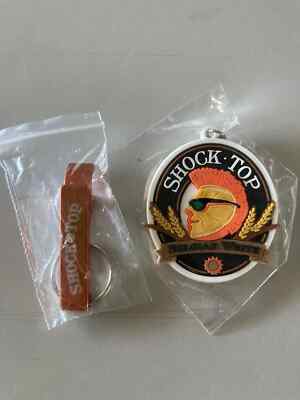 Shock Top Belgian White Orange Wheat bar beer Bottle Opener & Key Chain