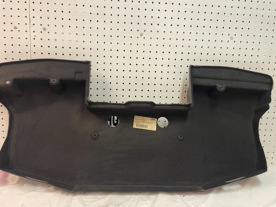 BMW 540i 2000 maletero trasero subwoofer caja cubierta superior alfombrilla gris OEM Foto 3 de 4