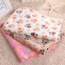 Dog Cat Puppy Pet Fleece Blanket Mat Warm Soft Bed Blankets Sofa Cushion S 2XL